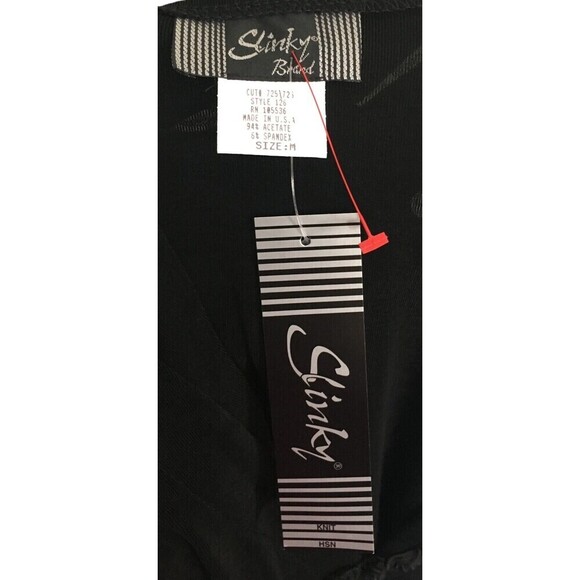 Slinky Brand Cardigan Women's Size Medium Black Jacket Long Sleeve Stretch - Picture 6 of 6